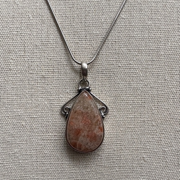 Jewelry - Sunstone Sterling Silver Pendant Necklace